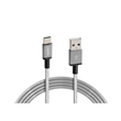 ΚΑΛΩΔΙΟ USB ΦΟΡΤΙΣΗΣ ΚΑΙ ΣΥΓΧΡΟΝΙΣΜΟΥ IRON SILVER LINE - TYPE C (100 cm)