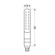 ΦΛΑΣ ΠΙΣΩ ΓΙΑ MOTO LINE SQ 12V SMD LED 3 ΧΡΗΣΕΩΝ ΘΕΣΕΩΣ/STOP/ΦΛΑΣ (ΜΑΥΡΟ 92 X 16 mm) - 2 ΤΕΜ.