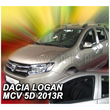 DACIA LOGAN MCV II 5D 2013+ ΣΕΤ ΑΝΕΜΟΘΡΑΥΣΤΕΣ ΑΥΤΟΚΙΝΗΤΟΥ ΑΠΟ ΕΥΚΑΜΠΤΟ ΦΙΜΕ ΠΛΑΣΤΙΚΟ HEKO - 4 ΤΕΜ.