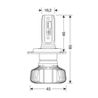 H4 9-32V 6.500K 4.500lm 40W P43t HALO LED SERIE 5 BLASTER 16LED SEOUL 2ΤΕΜ. LED KIT