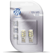 W5W 12V T10 W2,1x9,5d LED 9xSMD3528 ΜΠΛΕ (ΚΑΡΦΩΤΟ ΑΚΑΛΥΚΟ) BLISTER 2ΤΕΜ. M-TECH