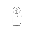 ΛΑΜΠΑ P21W 24-28V BA15s 40lm HYPER-LED (ΜΟΝΟΠΟΛΙΚΟ)LAMPA - 20 ΤΕΜ.