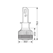 H1 9-32V P14,5s 6.500K 7.200lm 45W HALO LED LIGHTING SERIES 14 G-XP SPESIAL CHIPS LED KIT LAMPA - 2 TEM.