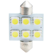 ΛΑΜΠΑΚΙΑ ΠΛΑΦΟΝΙΕΡΑΣ C5W/C10W 12V 1,44W SV8,5 36mm PREMIUM LED 6xSMD5050 ΛΕΥΚΟ BLISTER 2ΤΕΜ. M-TECH