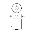 P21W 24/28V BA15s 100lm HYPER-LED24 ΛΕΥΚΟ (ΜΟΝΟΠΟΛΙΚΟ) BLISTER 1ΤΕΜ.