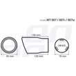 ΑΚΡΟ ΕΞΑΤΜΙΣΗΣ MT-007BLC 48-65mm - ΣΤΡΟΓΓΥΛΟ AMIO – 1 ΤΕΜ.