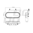 ΦΩΣ ΟΓΚΟΥ ΦΟΡΤΗΓΟΥ LED ΠΟΡΤΟΚΑΛΙ ΟΒΑΛ 10-30V 124x49x22mm ΑΔΙΑΒΡΟΧΟ OM-01-O AMIO 1ΤΕΜ.