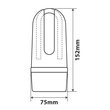 ΚΟΥΛΟΥΡΑ ΑΝΤΙΚΛΕΠΤΙΚΗ ΜΕ ΥΦΑΣΜΑ 2ΣE1 1.20CM LAMPA - 1 TEM.