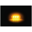 ΣΤΡΟΜΠΟ ΠΟΡΤΟΚΑΛΙ 12/24V 3 LED 4 ΧΡΗΣΕΩΝ ΑΔΙΑΒΡΟΧΟ IP67 (ΠΑΧΟΣ: 7mm) 88x30mm  LAMPA - 1 TEM.