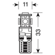 T10 12/30V W2,1x9,5d 80lm 5SMD LED ΛΕΥΚΟ (ΚΑΡΦΩΤΟ-ΤΡΙΠΛΟΕΣΤΙΑΚΟ- CAN-BUS)  LAMPA - 10 TEM.