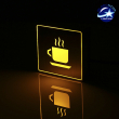 Διακοσμητικό Φωτιστικό LED Σήμανσης Αλουμινίου Καφετέρια GloboStar 75501
