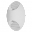 GloboStar® 96449 LED Φωτιστικό Τοίχου Αρχιτεκτονικού Φωτισμού Οβάλ Up Down Λευκό Αδιάβροχο IP65 10 Watt CREE 24° 1400lm 230v Θερμό Λευκό Μ16 x Π7 x Υ10cm
