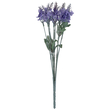 GloboStar® 78201 Τεχνητό Φυτό Μπουκέτο Διακοσμητικών Λουλουδιών με 10 Μωβ Λεβάντες M10 x Υ30 x Π10cm