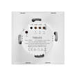 GloboStar® 80016 SONOFF T0EU2C-TX-EU-R2 - Wi-Fi Smart Wall Touch Button Switch 2 Way TX GR Series