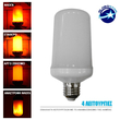 Διακοσμητική Λάμπα LED 9W E27 Εφέ Φλόγας με Εναλλαγή Αναστροφής Μοιρών & 4 Λειτουργίες GloboStar 44441