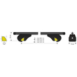 ΜΠΑΡΕΣ ΟΡΟΦΗΣ HELIO BLACK (M) 120cm ΑΛΟΥΜΙΝΙΟΥ ΜΑΥΡΗ ΜΕ ΚΛΕΙΔΑΡΙΕΣ (STANDARD RAILING) NORDRIVE - 2 TEM.