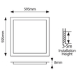 ΦΩΤΙΣΤΙΚΟ PANEL LED 60X60 40W 6500Κ ΛΕΥΚΟ PLUS