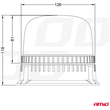 ΦΑΡΟΣ DIAMONT W25B ΜΕ ΛΕΥΚΟ ΚΑΠΑΚΙ 12/24V 24xSMD LED ΠΟΡΤΟΚΑΛΙ ΒΙΔΩΤΟΣ 118x126mm ΑΜΙΟ - 1 ΤΕΜ.
