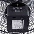 GloboStar® SOLARO-FAN 85352 Solar Fan Αυτόνομος Ηλιακός Επιδαπέδιος Ανεμιστήρας 25W 2 Λειτουργιών Ρεύματος με AC 220-240V ή με Φωτοβολταϊκό Panel 9V 12W & Επαναφορτιζόμενη Μπαταρία Li-ion 7.4V 4400mAh - 12 Ταχύτητες - Ενσωματωμένο USB 2.0 Charger Συσκευών - IP20 - Μ42 x Π20 x Υ35cm - Μαύρο & Ασημί - 2 Years Warranty