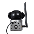 GloboStar® 86077 Επιτοίχια Κάμερα Πρίζας WiFi HD 1080P 350° Διπλή Κατέυθυνση Ομιλίας & Ανιχνευτή Κίνησης - Απομακρυσμένος Έλεγχος - Αδιάβροχη IP65 - Γρι Μαύρο - Μ15 x Π14.5 x Y15cm - 2 Χρόνια Εγγύηση