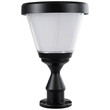 GloboStar® ARVENT 90534 Αυτόνομο Ηλιακό Φωτιστικό Κήπου - Κολωνάκι Αρχιτεκτονικού Φωτισμού Εξωτερικού Χώρου LED 10W 330lm 120° με Ενσωματωμένο Φωτοβολταϊκό Panel 6V 2W & Επαναφορτιζόμενη Μπαταρία Li-ion 3.2V 1800mAh με Αισθητήρα Ημέρας-Νύχτας - Αδιάβροχο IP65 - Σώμα Αλουμινίου & ABS - Φ24 x Υ36cm - Ψυχρό Λευκό 6000K - Μαύρο - 2 Χρόνια Εγγύηση