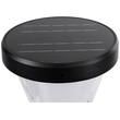 GloboStar® ARVENT 90534 Αυτόνομο Ηλιακό Φωτιστικό Κήπου - Κολωνάκι Αρχιτεκτονικού Φωτισμού Εξωτερικού Χώρου LED 10W 330lm 120° με Ενσωματωμένο Φωτοβολταϊκό Panel 6V 2W & Επαναφορτιζόμενη Μπαταρία Li-ion 3.2V 1800mAh με Αισθητήρα Ημέρας-Νύχτας - Αδιάβροχο IP65 - Σώμα Αλουμινίου & ABS - Φ24 x Υ36cm - Ψυχρό Λευκό 6000K - Μαύρο - 2 Χρόνια Εγγύηση