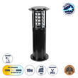 GloboStar® SOLARMIS 90536 LED Solar Bollard Light Κολωνάκι Κήπου Εξωτερικού Χώρου 10W 180lm 120° με Ενσωματωμένο Φωτοβολταϊκό Panel 6V 5W & Επαναφορτιζόμενη Μπαταρία Li-ion 3.2V 6000mAh με Αισθητήρα Ημέρας-Νύχτας - Αδιάβροχο IP65 Φ22 x Υ59cm CCT Ψυχρό-Φυσικό-Θερμό Λευκό 2700K έως 6000K - 2 Χρόνια Εγγύηση