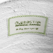 GloboStar® Artificial Garden CHELSEA 20802 Διακοσμητικό Πολυεστερικό Τσιμεντένιο Κασπώ Γλάστρα - Flower Pot Λευκό με Μαύρες Λεπτομέριες Μ25 x Π27 x Υ30cm