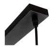 GloboStar® ALFREDA 01242 Μοντέρνο Κρεμαστό Φωτιστικό Οροφής Πολύφωτο Μαύρο Μεταλλικό Ράγα Μ140 x Π18 x Υ100cm