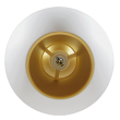 GloboStar® SEVILLE WHITE 01268 Μοντέρνο Κρεμαστό Φωτιστικό Οροφής Μονόφωτο 1 x E27 Λευκό Μεταλλικό Φ35 x 33cm