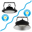 Επαγγελματική Καμπάνα UFO High Bay 200W 230V 28000lm 100° Αδιάβροχη IP66 Ψυχρό Λευκό 5000k GloboStar 78012