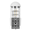 GloboStar® NEWI 01418 Μοντέρνο Φωτιστικό Τοίχου Απλίκα Μονόφωτο Λευκό Μεταλλικό Μ11 x Π17 x Υ23cm