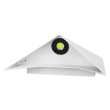 GloboStar® 96503 LED Φωτιστικό Τοίχου Απλίκα STEALTH Αρχιτεκτονικού Φωτισμού Λευκό Αδιάβροχο IP65 10 Watt CREE 1200lm 60° 230V Ψυχρό Λευκό Μ17 x Π7.5 x Υ17cm