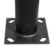 Μεταλλικός Στύλος - Ιστός - Κολώνα σε Μαύρο Χρώμα για Φωτιστικά Δρόμου και Πλατείας  Ύψος 3 Μέτρα Φ6.1cm GloboStar 12111