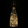 GloboStar® 99221 Λάμπα E27 DBC80 Deco Bottle SMD LED Copper String 3W 240 lm 320° AC 85-265V Edison Retro με Διάφανο Γυαλί Θερμό Λευκό 2700 K