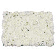 GloboStar® 78319 Συνθετικό Πάνελ Λουλουδιών - Κάθετος Κήπος Ορτανσία Λευκό Μ60 x Υ40 x Π5cm