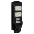 GloboStar® 71551 Αυτόνομο Ηλιακό Φωτιστικό Δρόμου Street Light LED SMD 100W 8000lm με Ενσωματωμένη Μπαταρία Li-ion 5500mAh - Φωτοβολταϊκό Πάνελ με Αισθητήρα Ημέρας-Νύχτας PIR Αισθητήρα Κίνησης Αδιάβροχο IP65 Ψυχρό Λευκό 6000K