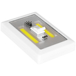 GloboStar® 79003 Φωτιστικό Διακόπτης Τοίχου LED COB 6W 560lm Μπαταρίας με Μαγνήτη και Διακόπτη ON/OFF IP44 Ψυχρό Λευκό 6000K