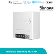 GloboStar® 80002 SONOFF MINIR2 - Wi-Fi Smart Switch Two Way Dual Relay (Upgraded)