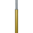 GloboStar® VERSA 00833 Μοντέρνο Φωτιστικό Δαπέδου Μονόφωτο 1 x E27 Χρυσό Μεταλλικό Καμπάνα με Μαύρη Μαρμάρινη Βάση D15 x H155cm