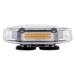 GloboStar® 85183 PRO Series Φάρος Σήμανσης Οχήματος Οδικής Βοήθείας για Αυτοκίνητα & Φορτηγά 6 Προγραμμάτων Φωτισμού STROBE LED COB 100W DC 10-30V Αδιάβροχος IP66 Πορτοκαλί