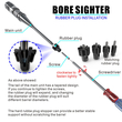 GloboStar® 85820 Σκοπευτικό Laser Center Point με 5 Κεφαλές Διαμέτρου 4.8mm έως 12mm RED Dot Laser - Κόκκινο