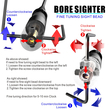 GloboStar® 85820 Σκοπευτικό Laser Center Point με 5 Κεφαλές Διαμέτρου 4.8mm έως 12mm RED Dot Laser - Κόκκινο