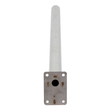 GloboStar® 90228 Ανοξείδωτη Μεταλλική Βάση Στήριξης M100cm x Φ60mm για Φωτιστικά Δρόμου Street Lights με Διάμετρο Βάσης Φ60mm