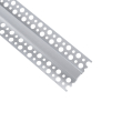 GloboStar® PLASTERBOARD-PROFILE 70839-2M Προφίλ Αλουμινίου - Βάση & Ψύκτρα Ταινίας LED με Μαύρο Φιμέ Κάλυμμα - Χωνευτή Χρήση σε Γυψοσανίδα - Trimless - Πατητό Κάλυμμα - Ασημί - 2 Μέτρα - Πακέτο 5 Τεμαχίων - Μ200 x Π5.6 x Υ1.5cm