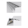 GloboStar® STAIR-PROFILE 70841-2M Προφίλ Αλουμινίου - Βάση & Ψύκτρα Ταινίας LED με Λευκό Γαλακτερό Κάλυμμα - Χρήση σε Σκαλοπάτια - Πατητό Κάλυμμα - Μαύρο - 2 Μέτρα - Μ200 x Π6 x Υ2.1cm