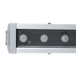 GloboStar® WASHER-DAIA S-90995 Μπάρα Φωτισμού Wall Washer LED 54W 5400lm 30° AC 230V Αδιάβροχο IP65 Μ100 x Π7.5 x Υ7cm Πολύχρωμο RGB DMX512 Display on Body - Ασημί