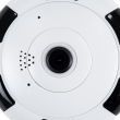 GloboStar® 86027 Επιτοίχια IP Camera 1080P WiFi 360° Μοιρών - Νυχτερινή Όραση με LED IR - Διπλή Κατέυθυνση Ομιλίας - Ανιχνευτή Κίνησης - Νυχτερινή Λήψη - Λευκό Μαύρο