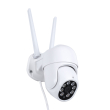 GloboStar® 86039 Ασύρματο Καταγραφικό με 4 x Camera 2MP 1080P WiFi  360° Μοιρών - Αδιάβροχο IP66 - Νυχτερινή Όραση με LED IR - Διπλή Κατέυθυνση Ομιλίας - Ανιχνευτή Κίνησης - Νυχτερινή Λήψη - Λευκό