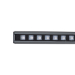 GloboStar® DIGI-BAR 90212 Ψηφιακή Μπάρα Φωτισμού Wall Washer Digital Pixel Facade Tuber Bar LED 12W 720lm 45° DC 24V Αδιάβροχο IP65 L100 x W3.5 x H3.2cm RGB DMX512 - Γκρι Ανθρακί με Pixel Lens Φακούς - 3 Years Warranty